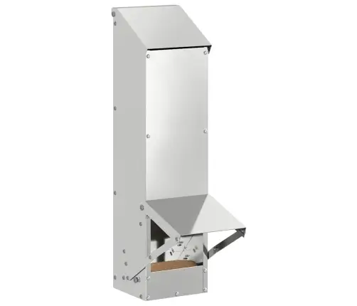 Vistas Barotava Sudraba 13 X 12 X 51 Cm Cinkots Tērauds Vidaxl