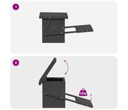 Vistas Svara Barotājs Melna 48,5 X 39,5 X 19 Cm Vidaxl