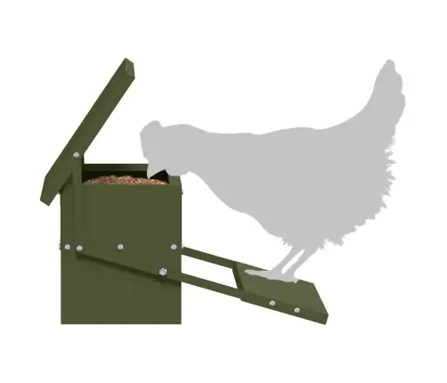 Vištų Treadle Šėrykla Alyvuogių Žalia 48,5 X 39,5 X 19 Cm