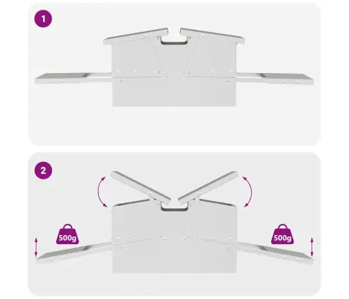 Vistas Svara Barotājs Sudraba 75 X 53 X 20,5 Cm Cinkots Tērauds Vidaxl