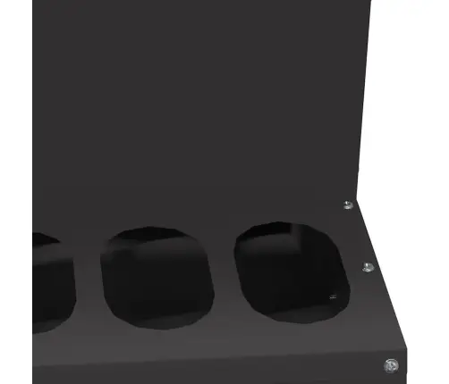 Vistas Barotava Melna 40 X 40 X 45 Cm Auksti Velmēts Tērauds Vidaxl