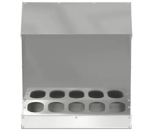 Vistas Barotava Sudraba 40 X 40 X 45 Cm Cinkots Tērauds Vidaxl