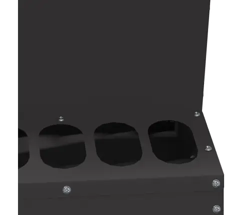 Vistas Barotava Melna 30 X 30 X 39 Cm Auksti Velmēts Tērauds Vidaxl