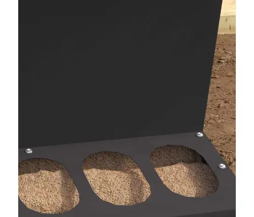 Vistas Barotava Melna 30 X 30 X 39 Cm Auksti Velmēts Tērauds Vidaxl