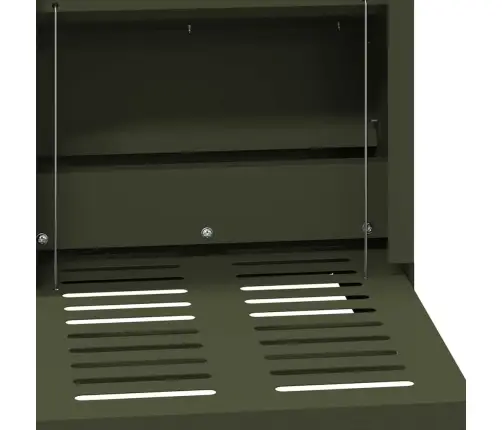 Vištų Treadle Šėrykla Alyvuogių Žalia 25 X 42 X 40 Cm