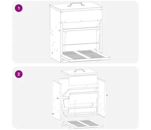 Vistas Svara Barotājs Melna 25 X 42 X 40 Cm Vidaxl
