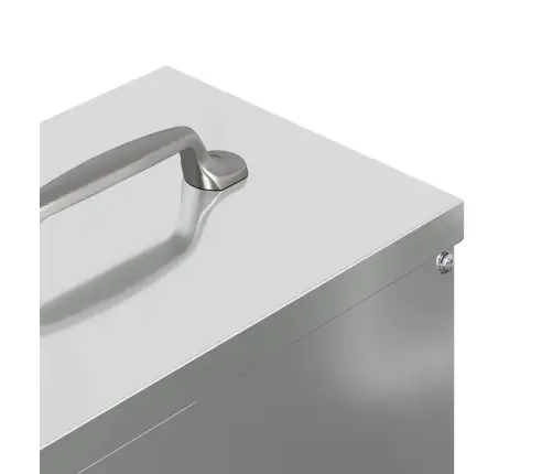 Vistas Barotava Sudraba 20 X 25 X 35 Cm Cinkots Tērauds Vidaxl