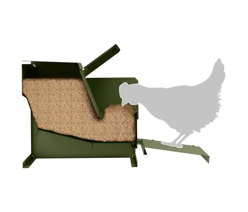 Vištų Treadle Šėrykla Alyvuogių Žalia 50 X 40 X 29 Cm