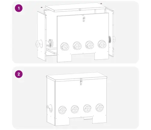Vistas Barotava 2 Pcs Sudraba 60.5 X 29 X 51 Cm Cinkots Tērauds Vidaxl