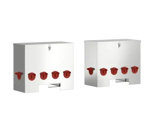Vistas Barotava 2 Pcs Sudraba 60.5 X 29 X 51 Cm Cinkots Tērauds Vidaxl