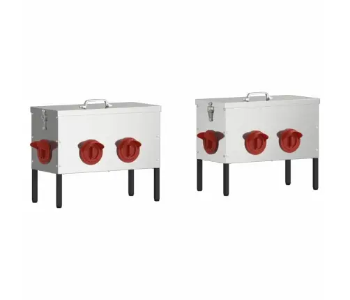 Vistas Barotava 2 Pcs Sudraba 41,5 X 20,5 X 33 Cm Vidaxl