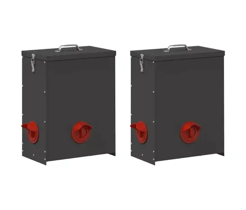 Vistas Barotava 2 Pcs Melna 32,5 X 20,5 X 43 Cm Vidaxl