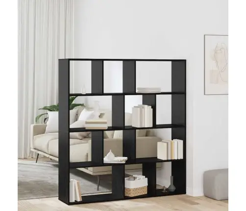 Raamaturiiul Must Tamm 132 X 29 X 141,5 Cm Tehispuit