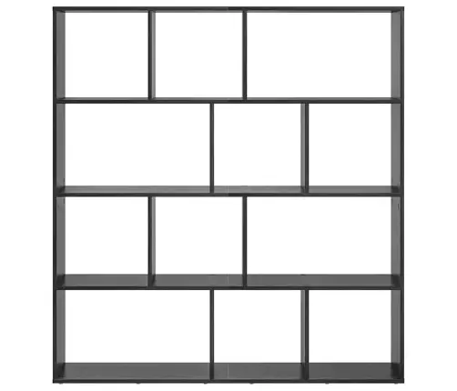 Raamaturiiul Must Tamm 132 X 29 X 141,5 Cm Tehispuit