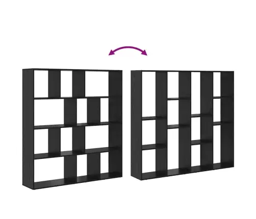 Raamaturiiul Must Tamm 132 X 29 X 141,5 Cm Tehispuit