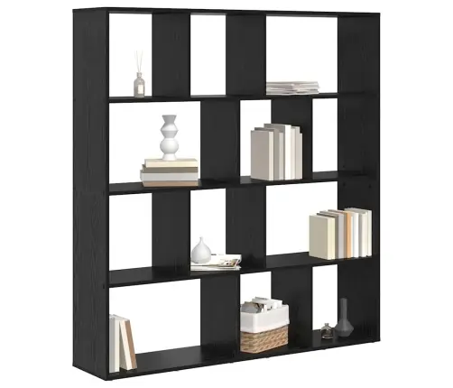 Raamaturiiul Must Tamm 132 X 29 X 141,5 Cm Tehispuit