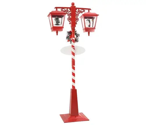 Ziemassvētku Ielu Lampa Ar 2 Lukturiem Su 18 Led Sarkana Vidaxl