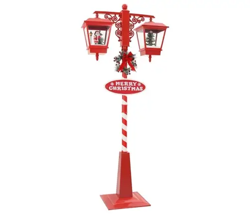 Ziemassvētku Ielu Lampa Ar 2 Lukturiem Su 18 Led Sarkana Vidaxl
