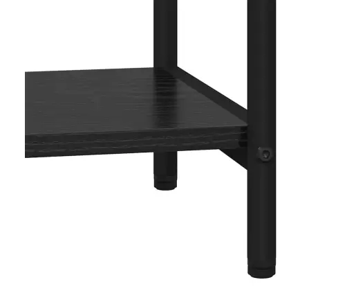 Raamatukapp Must Tamm 80 X 30 X 183 Cm Tehispuit