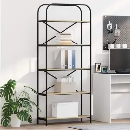 Knygų Lentyna Sonoma Ąžuolas 80 X 30 X 183 Cm Apdirbta Mediena