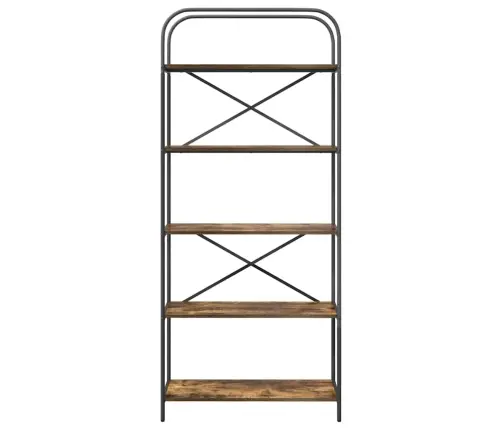 Grāmatu Plaukts Dūmakaina Ozolkoka 80 X 30 X 183 Cm Vidaxl