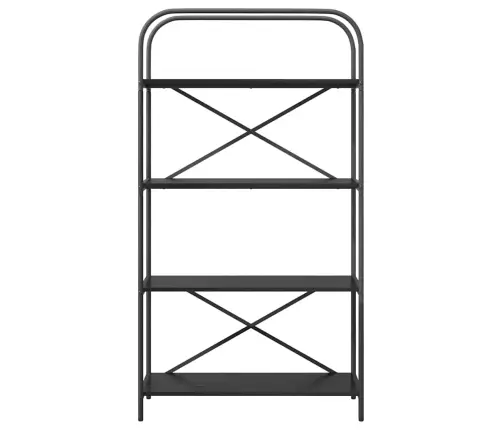 Grāmatu Plaukts Melns Ozols 80 X 30 X 146 Cm Inženierijas Koks Vidaxl