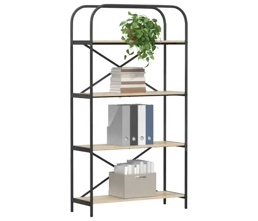 Raamatukapp Sonoma Tamm 80 X 30 X 146 Cm Tehispuit