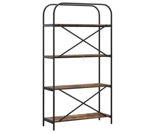 Grāmatu Plaukts Dūmakaina Ozolkoka 80 X 30 X 146 Cm Vidaxl