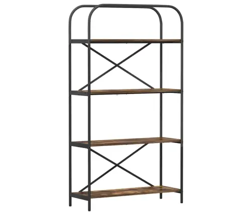 Grāmatu Plaukts Dūmakaina Ozolkoka 80 X 30 X 146 Cm Vidaxl