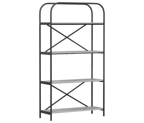 Grāmatu Plaukts Pelēka Sonomas Ozola 80 X 30 X 146 Cm Vidaxl