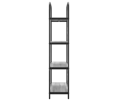 Grāmatu Plaukts Pelēka Sonomas Ozola 80 X 30 X 146 Cm Vidaxl