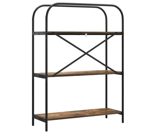 Raamatukapp Suitsutatud Tamm 80 X 30 X 109 Cm Tehispuit