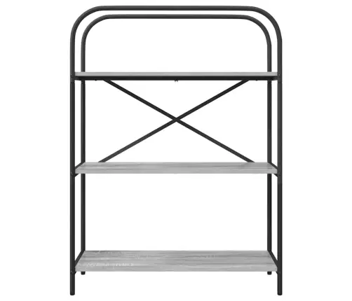 Grāmatu Plaukts Pelēka Sonomas Ozola 80 X 30 X 109 Cm Vidaxl