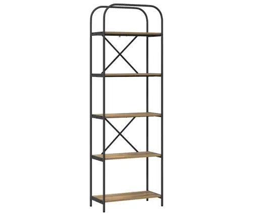 Grāmatu Plaukts Amatnieku Ozola 60 X 30 X 183 Cm Vidaxl