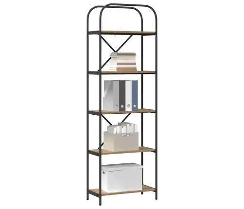 Grāmatu Plaukts Amatnieku Ozola 60 X 30 X 183 Cm Vidaxl