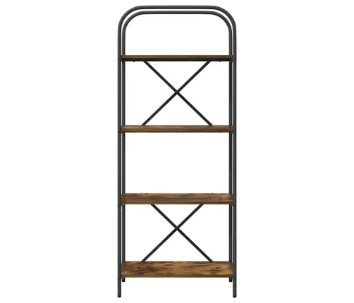 Grāmatu Plaukts Dūmakaina Ozolkoka 60 X 30 X 146 Cm Vidaxl