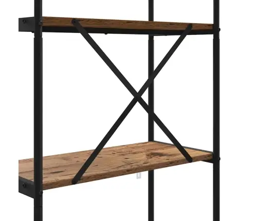 Grāmatu Plaukts Vecs Koks 60 X 30 X 146 Cm Inženierijas Koks Vidaxl