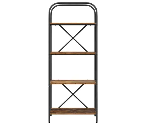 Grāmatu Plaukts Vecs Koks 60 X 30 X 146 Cm Inženierijas Koks Vidaxl