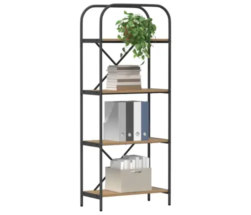 Grāmatu Plaukts Amatnieku Ozola 60 X 30 X 146 Cm Vidaxl