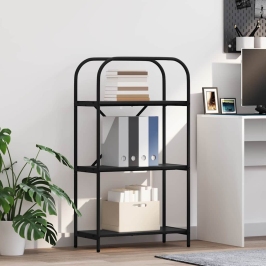 Grāmatu Plaukts Melns Ozols 60 X 30 X 109 Cm Inženierijas Koks Vidaxl