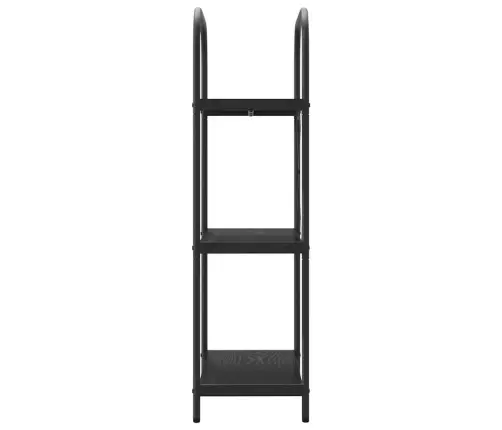 Raamatukapp Must Tamm 60 X 30 X 109 Cm Tehispuit