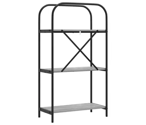 Grāmatu Plaukts Pelēka Sonomas Ozola 60 X 30 X 109 Cm Vidaxl