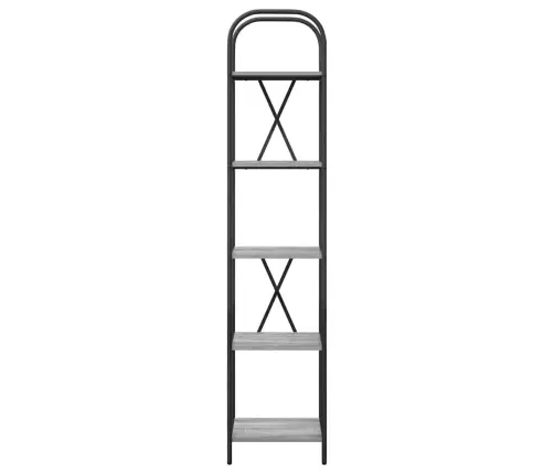 Grāmatu Plaukts Pelēka Sonomas Ozola 40 X 30 X 183 Cm Vidaxl