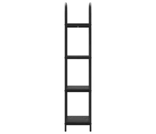 Raamatukapp Must Tamm 40 X 30 X 146 Cm Tehispuit