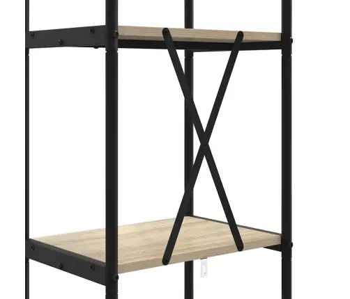 Raamatukapp Sonoma Tamm 40 X 30 X 146 Cm Tehispuit