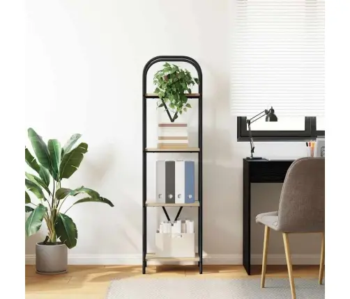 Raamatukapp Sonoma Tamm 40 X 30 X 146 Cm Tehispuit