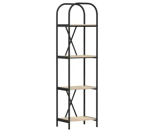 Raamatukapp Sonoma Tamm 40 X 30 X 146 Cm Tehispuit