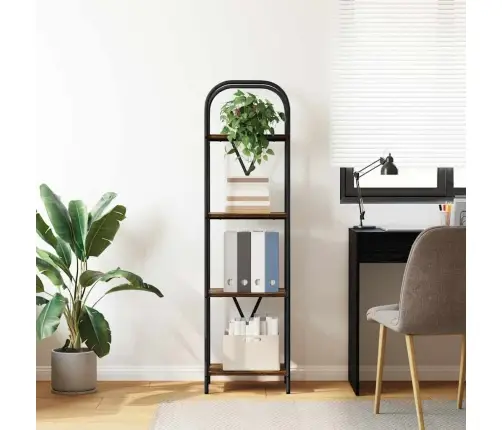 Grāmatu Plaukts Dūmakaina Ozolkoka 40 X 30 X 146 Cm Vidaxl