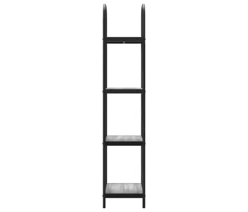 Grāmatu Plaukts Pelēka Sonomas Ozola 40 X 30 X 146 Cm Vidaxl