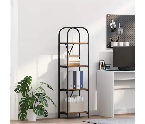 Grāmatu Plaukts Vecs Koks 40 X 30 X 146 Cm Inženierijas Koks Vidaxl